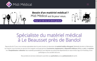 midi-medical-beausset.fr website preview