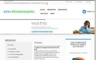 kits-pedagogiques.com website preview