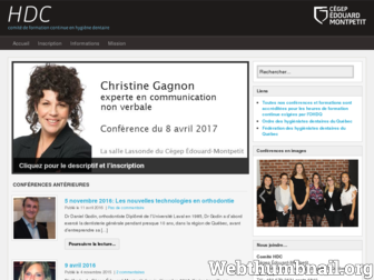 hdc.cegepmontpetit.ca website preview