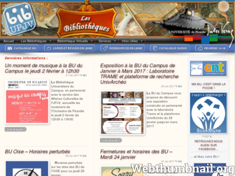 bu.u-picardie.fr website preview