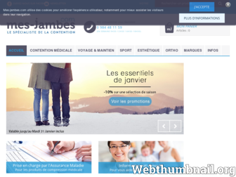 mes-jambes.com website preview