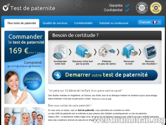testdepaternite.net website preview