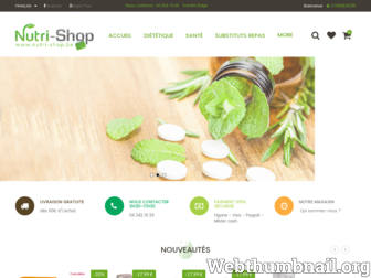 nutri-shop.be website preview