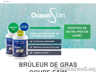 oceanslim.com website preview