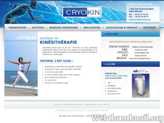 cryokin.fr website preview