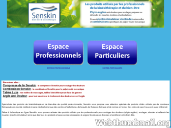 senskin.fr website preview