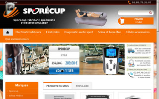 sporecup.fr website preview