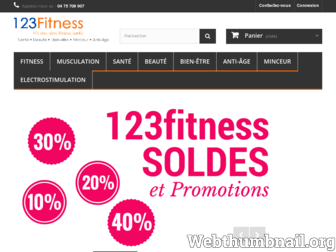 123fitness.fr website preview