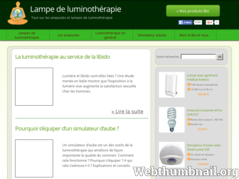 lampe-de-luminotherapie.com website preview