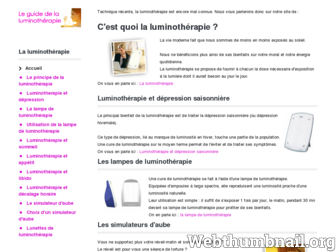 luminotherapie-lampe.com website preview