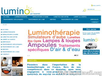 lumino.fr website preview