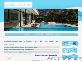 ambiance-piscines-spas.com website preview