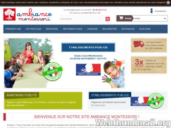 ambiance-montessori.fr website preview