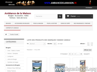 yankeecandle.fr website preview