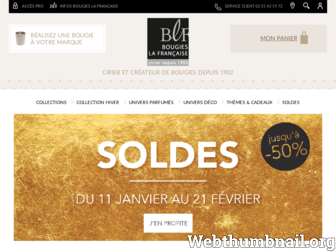 bougies-la-francaise.com website preview