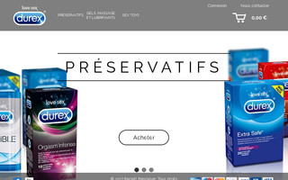 durex.fr website preview