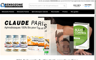 sensozone.fr website preview