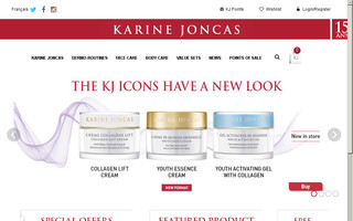 karinejoncas.com website preview