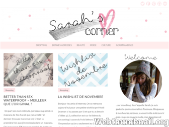 sarahs-corner.com website preview