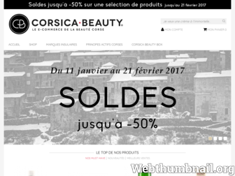 corsicabeauty.com website preview