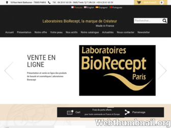 biorecept.fr website preview