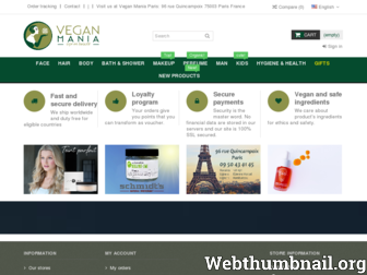 vegan-mania.com website preview