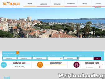 vacances-sud.fr website preview