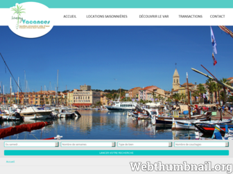 sanary-vacances.com website preview