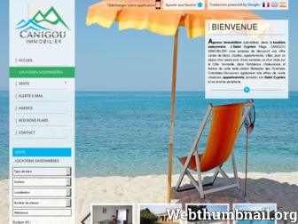 canigou-immobilier.com website preview