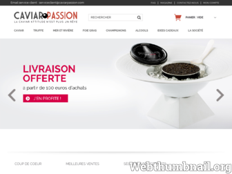 caviarpassion.com website preview