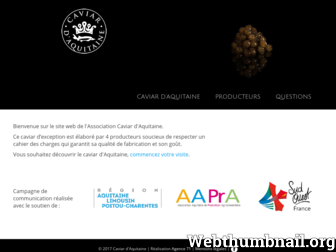 caviar-aquitaine.org website preview