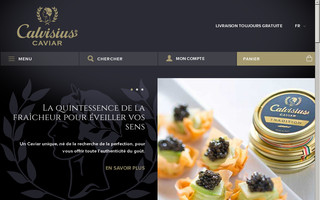 calvisiuscaviar.fr website preview