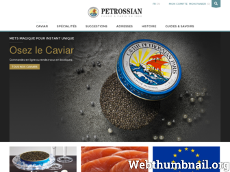 petrossian.fr website preview