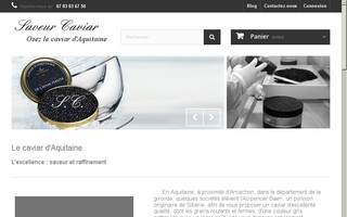 saveurcaviar.fr website preview