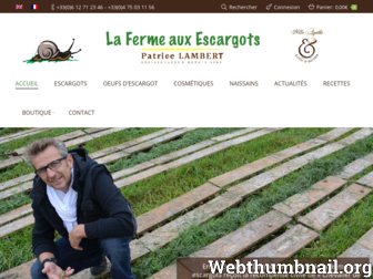 lafermeauxescargots.com website preview