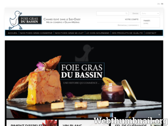 foiegrasdubassin.com website preview