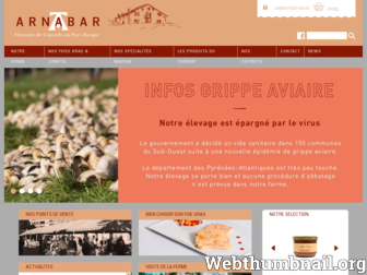 arnabar-foie-gras.com website preview