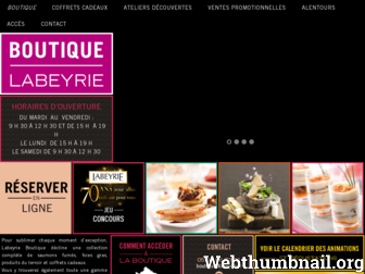 boutiquelabeyrie.fr website preview