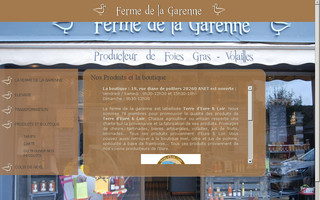 fermedelagarenne.com website preview