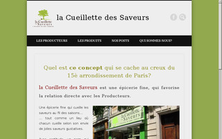 cueillettedsaveurs.com website preview