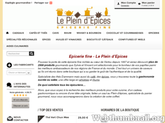 epicerie-fine-lepleindepices.com website preview