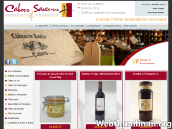 cahors-saveurs.com website preview