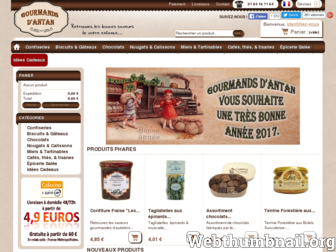 gourmandsdantan.fr website preview