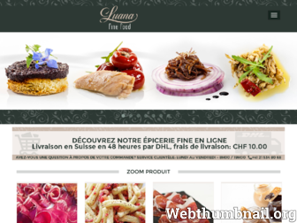 luanafinefood.com website preview