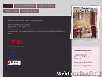 leboeufsaumon.fr website preview