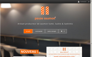 pausesaumon.com website preview
