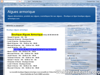 algues-armorique.blogspot.com website preview