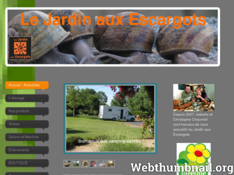 le-jardin-aux-escargots.com website preview