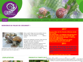 palais-escargot.com website preview