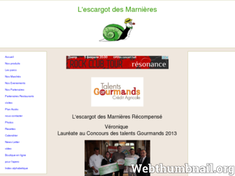 lescargotdesmarnieres.wifeo.com website preview